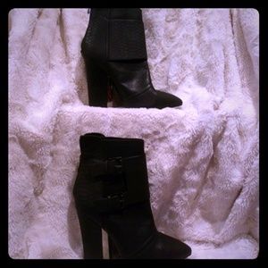 Black ankle booties